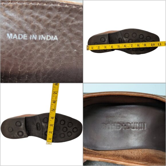 Tan Brown Leather Slip-On Penny Loafers - Picture 12 of 13